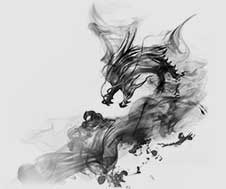 水墨龙PNG图片